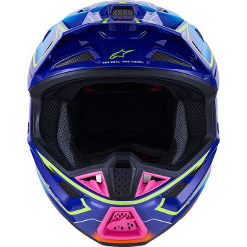 ALPINESTARS SM7 Helmet - Cast - Gloss/Blue/Pink/Yellow Fluo - XL 8302626-7254-XL
