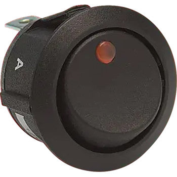 SHOW CHROME Illuminated Switch - Amber - Round 16-28