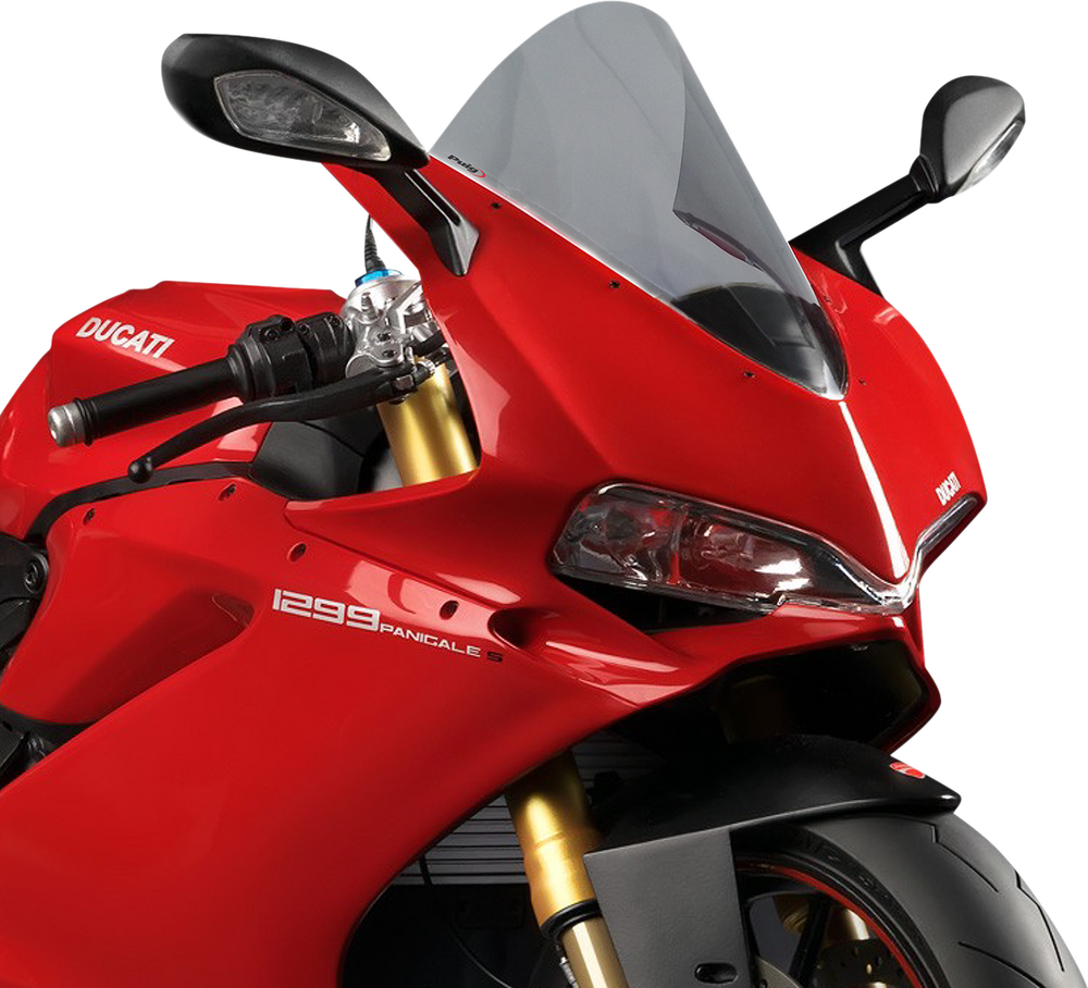 PUIG HI-TECH PARTS Race Windscreen - Smoke - Panigale 7621H