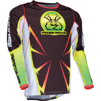 MOOSE RACING Agroid Jersey - Black/Yellow/White - Medium 2910-7918