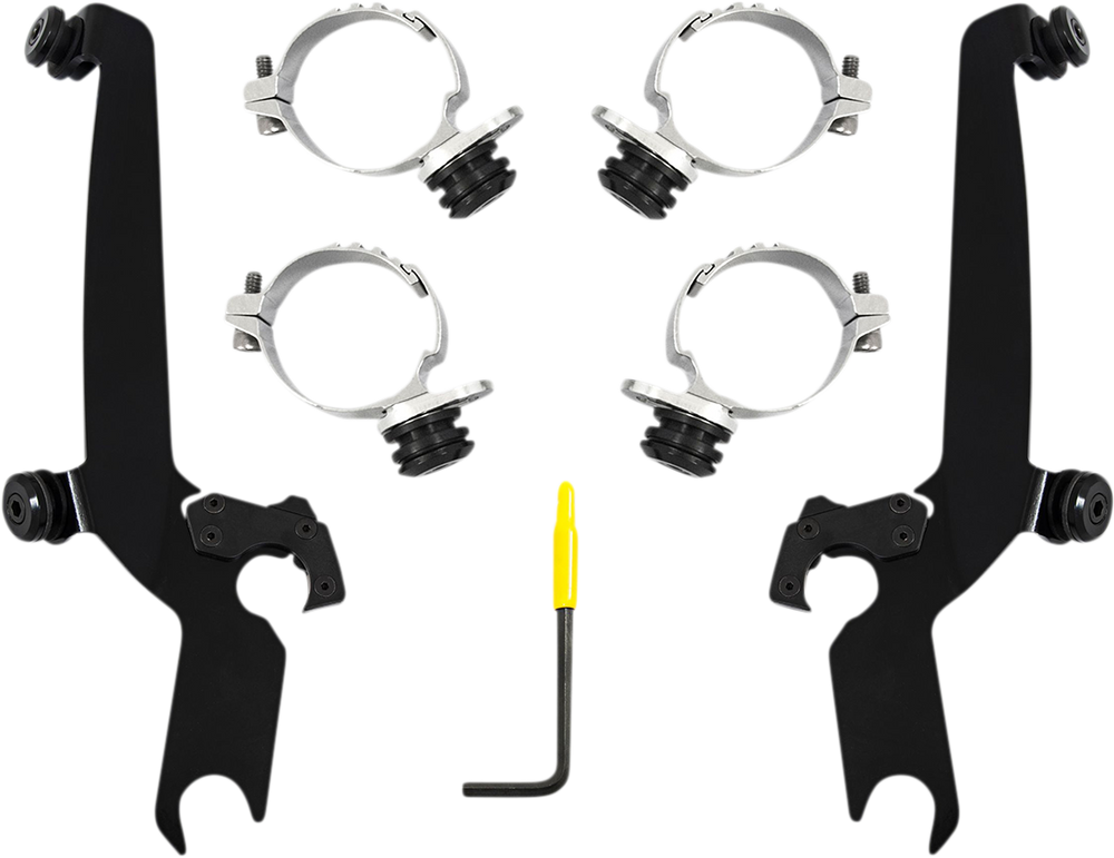 MEMPHIS SHADES Sportshield Trigger Lock Complete Mount Kit - Black - XL MEB2055