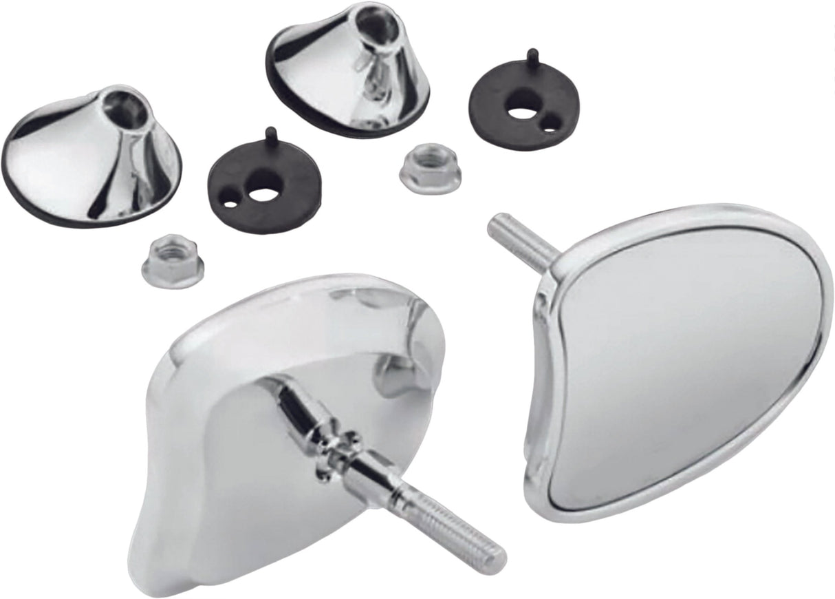 HARDDRIVE Tapered Fairing Mirrors Chrome 270332