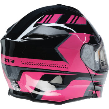 Z1R Solaris 2.0 Helmet - First Tracks - Electric - Dual Pane - Black/Pink - XL 0120-0847