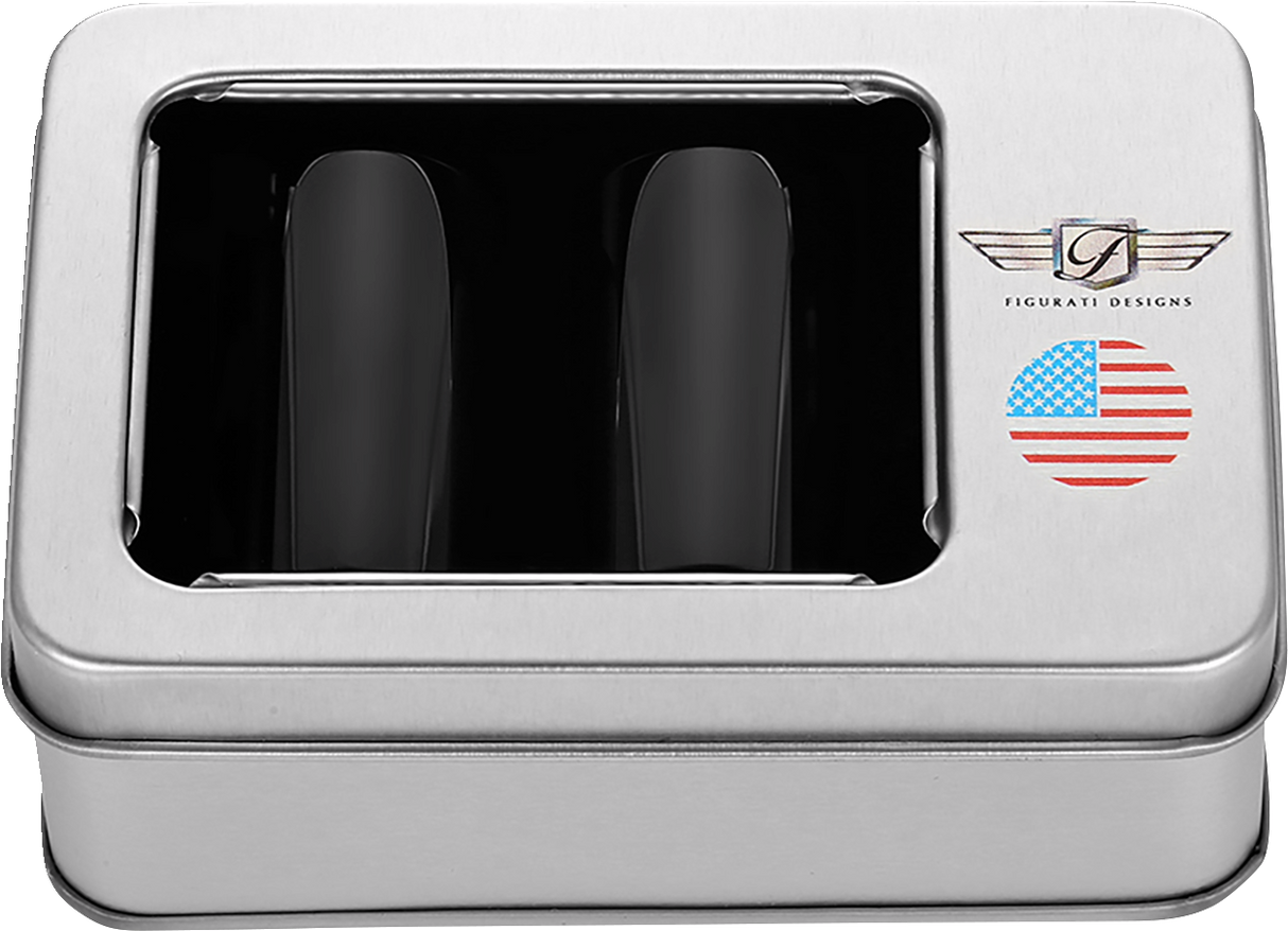 FIGURATI DESIGNS Docking Hardware Covers - American Flag - Long - Black FD21-DC-2545-BK