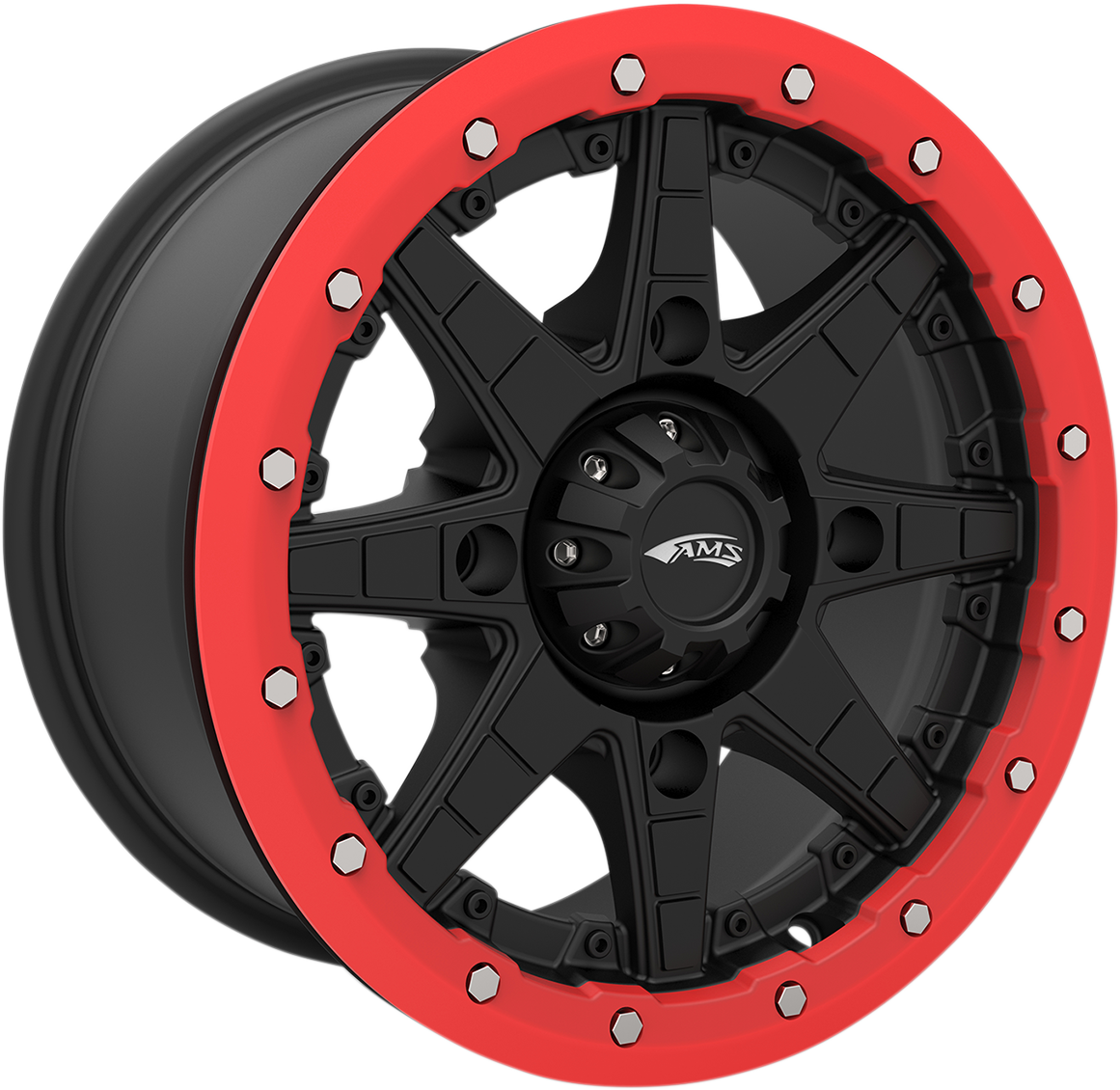 AMS Ring Beadlock - Red - 15" 15B04