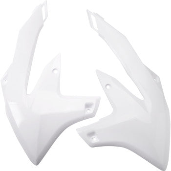 UFO Radiator Covers  White YZ 250 /450F 2023 YA04892#046