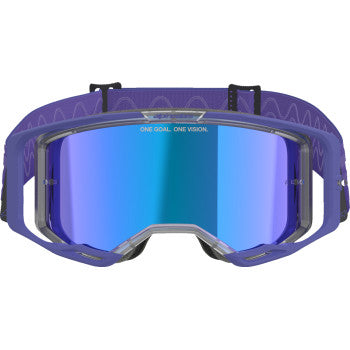ALPINESTARS GOGGLES Vision 8 Goggle - Corp - Purple - Blue Mirror Lens 5101625-3116