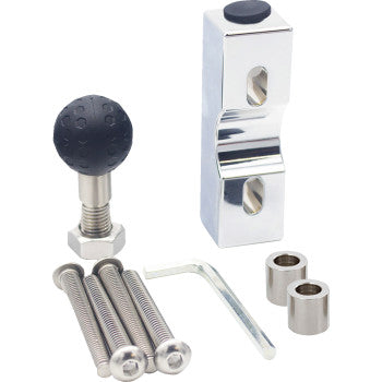 RIDEPOWER Metal Phone Mount - Large - Perch Mount - Chrome RPMTLMOUNTLGCR