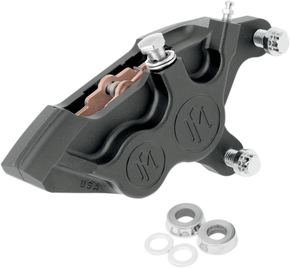 PERFORMANCE MACHINE (PM) 4-Piston Caliper - Front Right - Black Ops - 11.5" 0053-2920-SMB