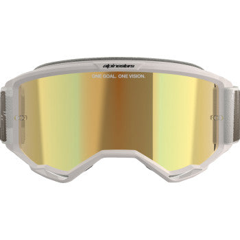 ALPINESTARS GOGGLES Vision 5 Goggle - Hollow - Wind - Gold Mirror 5102225-7311