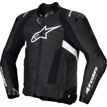 ALPINESTARS Missile v3 Leather Jacket - Black/White - US 38 / EU 48 3100125-12-48