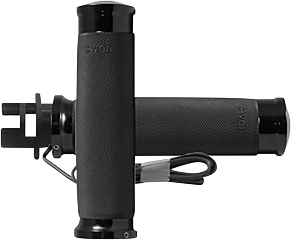 AVON GRIPS Grips - Heated - Custom Contour - Indian - Black MT-IN-CC-86-A-H