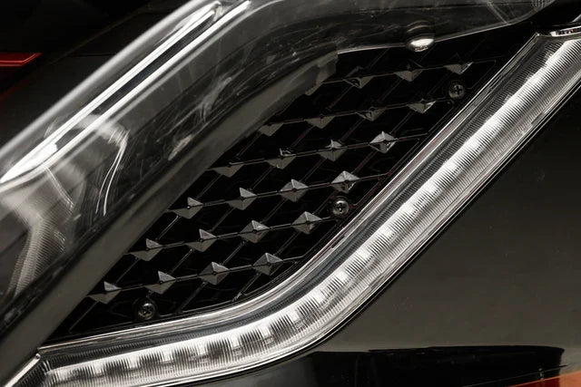 Goldstrike Twinart Lighted Radiator Grill Panels 18-Up Black 48321