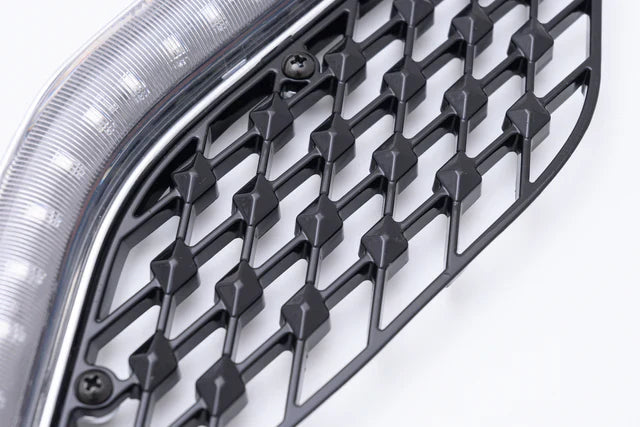 Goldstrike Twinart Lighted Radiator Grill Panels 18-Up Black 48321