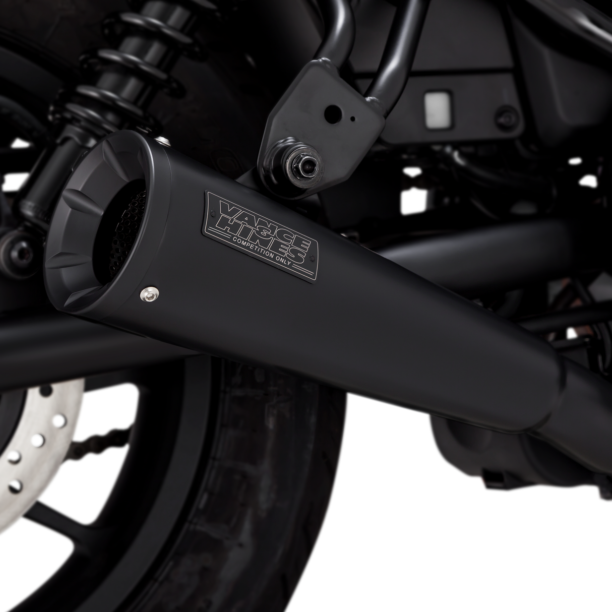VANCE & HINES Upsweep Slip-On Muffler - Black CMX500/300 2017-2024   Rebel 48421
