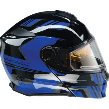 Z1R Solaris 2.0 Helmet - First Tracks - Electric - Dual Pane - Black/Blue - Medium 0120-0833