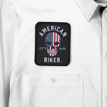 American Biker Biker Sam Lightweight Shirt - Red/White/Blue - 3XL ABBRWBSAM13ST74WH3R