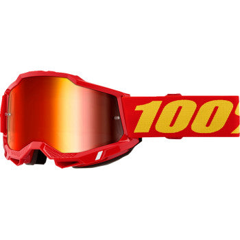 100% Accuri 2 Goggle - Red - Red Mirror 50014-00042
