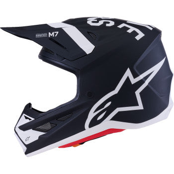 ALPINESTARS SM7 Helmet - Dasher - Matte Black/White - Small 8302226-1121-S