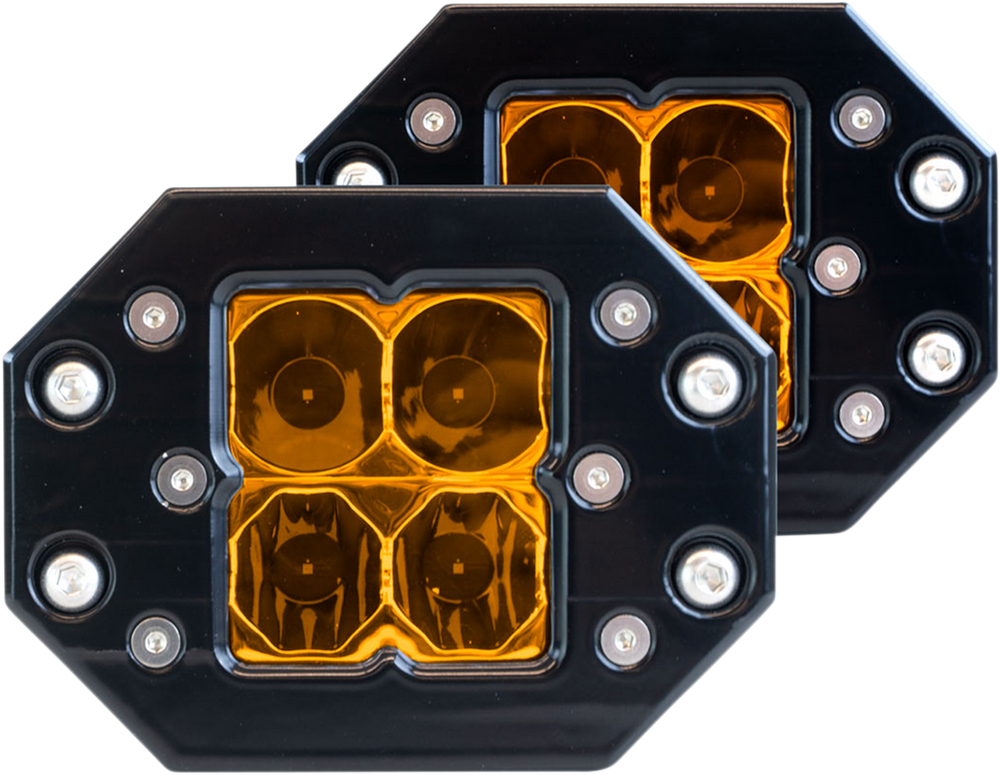 HERETIC LED Quattro Light - Spot/Flood - Flush Mount Pair LB-6SFQT132