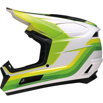 Z1R Youth Dirt Maxx Helmet - Vortex - White/Green - Small 0111-1738
