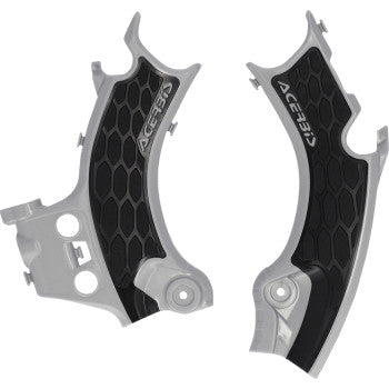 X-Grip Frame Guards - Black/Silver - CRF450R