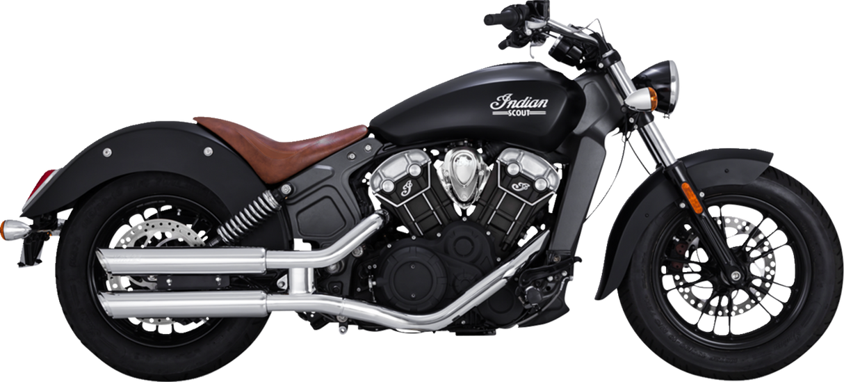 VANCE & HINES 3" Twin Slash Slip-On Mufflers - Chrome Indian Scout 2015-2022 18323 1801-1528