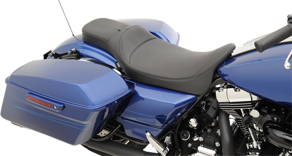 DRAG SPECIALTIES Extended Reach Predator Seat - Mild Stitched - Driver's Backrest - FL '08-'22 0801-1005