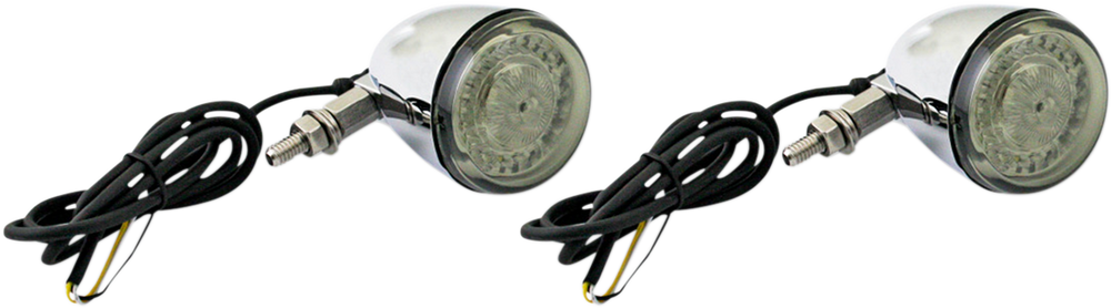 CUSTOM DYNAMICS ProBEAM® Universal Turn Signals - Chrome/Clear PB-UNV-FTS-AW-C