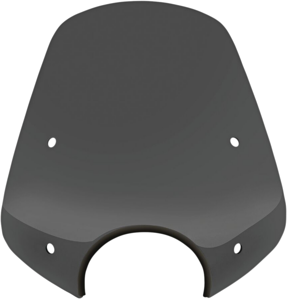 MEMPHIS SHADES Pop Top Windshield - 7" Headlight Cut Out - Dark Black Smoke MEP55110