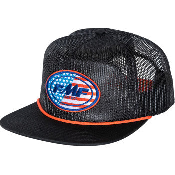 FMF Split Flag Hat - Black SU25196902BLK