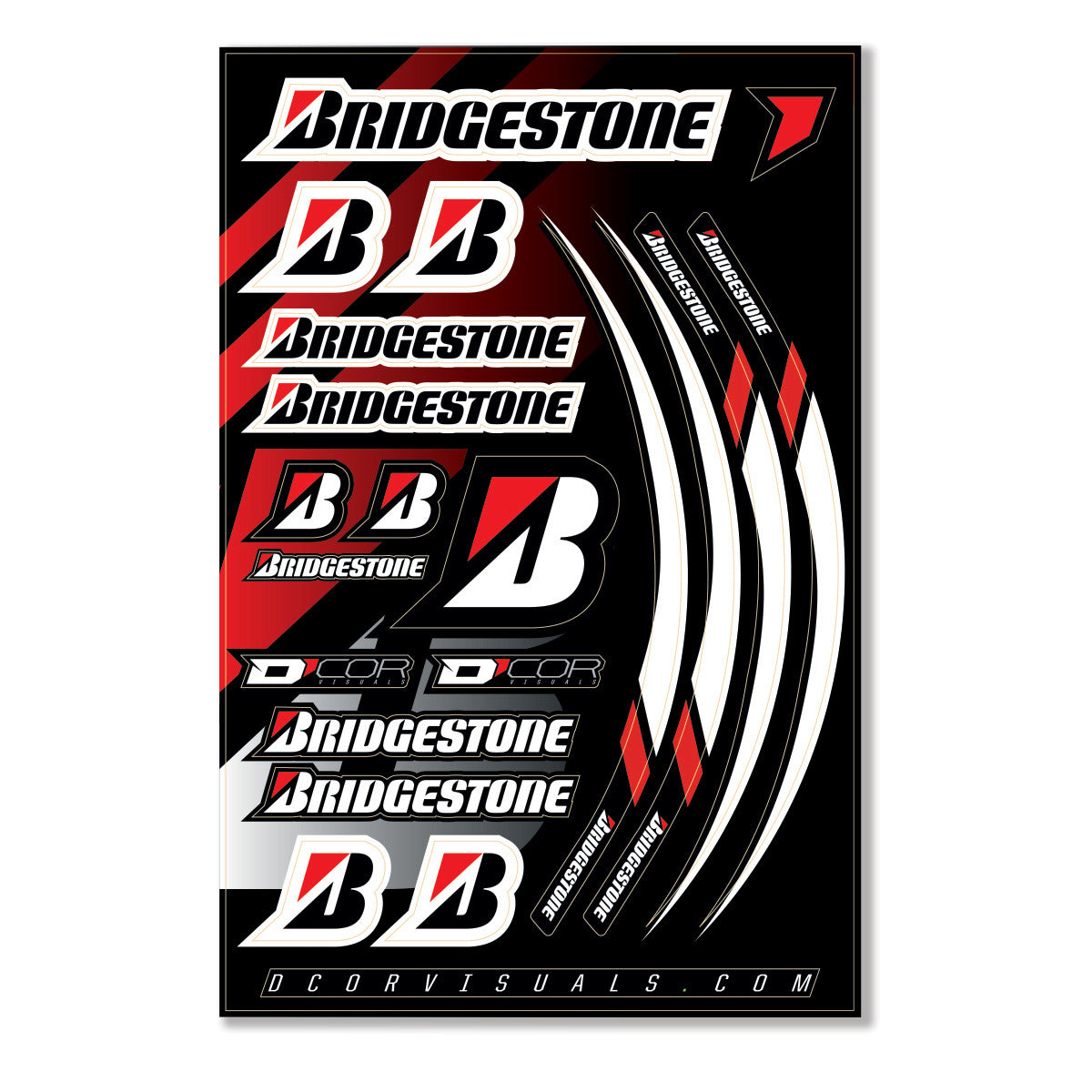 D-COR Decals 12 Mil Bridgestone 40-90-118