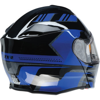 Z1R Solaris 2.0 Helmet - First Tracks - Electric - Dual Pane - Black/Blue - Large 0120-0834