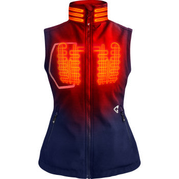 GERBING HEATED CLOTHING Women's 7V Torrid Softshell Heated Vest 2.0 - Navy - XS GERTVST7VWNXS