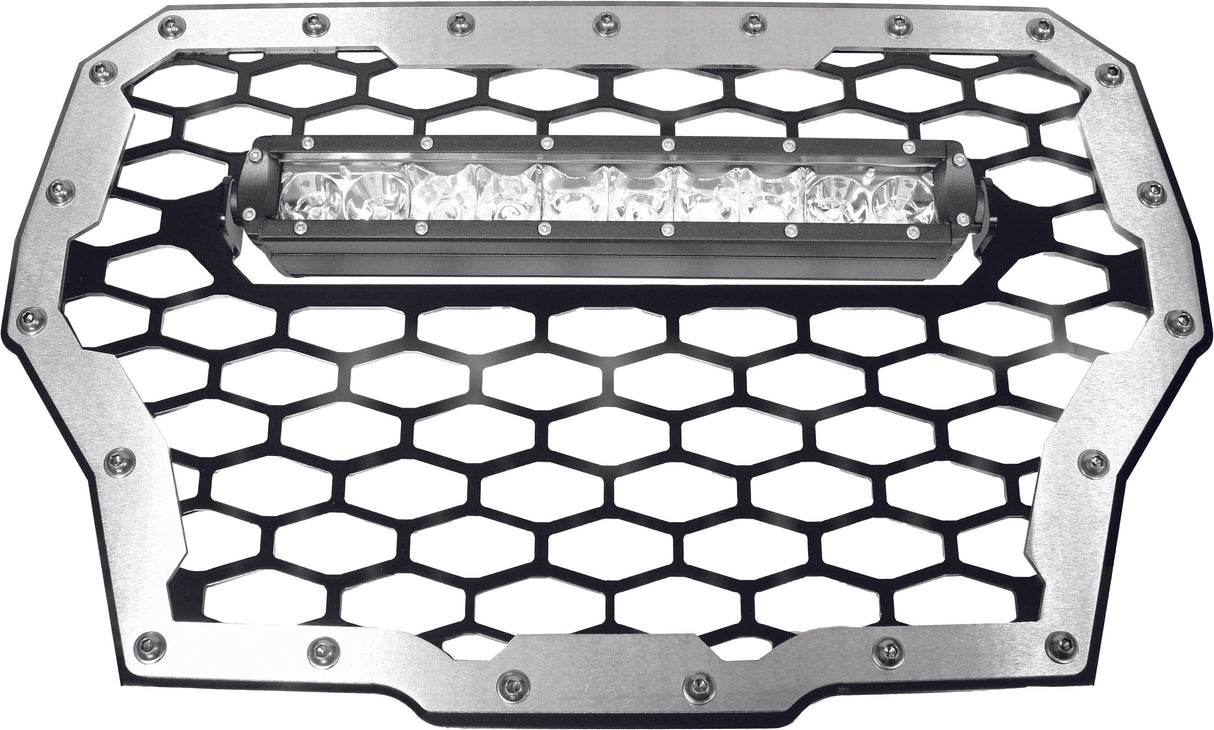 MODQUADMq Grill Bk/Sv W/Lght Pol TrboRZR-FGLS-T-BLK
