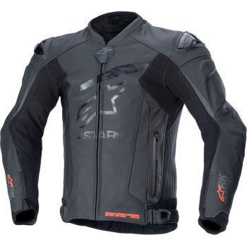 ALPINESTARS GP Plus R v4 Rideknit® Leather Jacket - Black/Black - US 38 / EU 48 3100324-1100-48