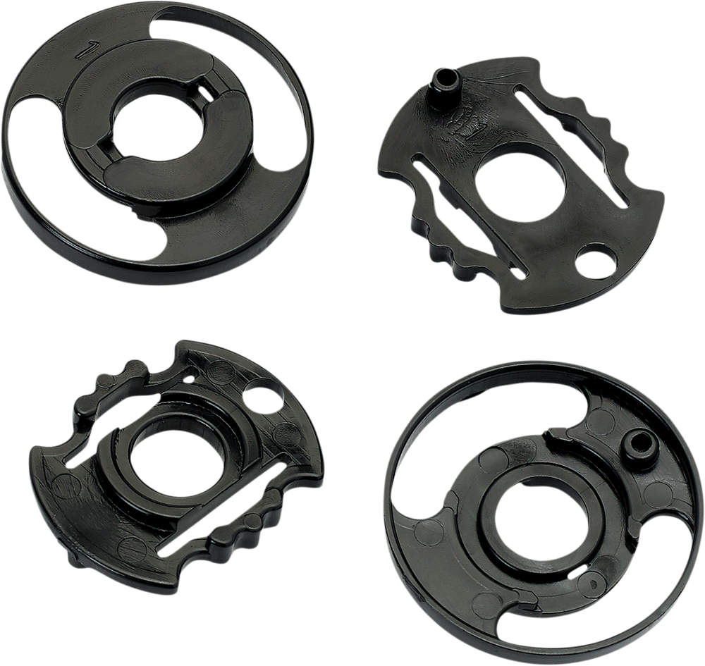 BILTWELL Gringo S/Lane Splitter Base Plate - Gen 2 - Black - Pair 0034-24