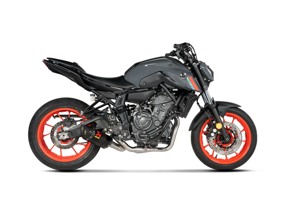 AKRAPOVIC  S-Y7R2-AFC  Stainless Steel/Carbon Fiber Race Exhaust MT-07/FZ-07 XSR 700/Tracer 900 GT  2016-2024  1810-2226
