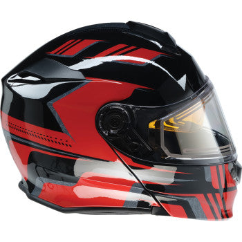Z1R Solaris 2.0 Helmet - First Tracks - Electric - Dual Pane - Black/Red - XS 0120-0825