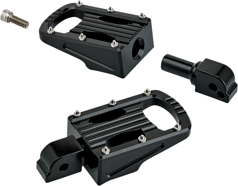 BILTWELL Punisher Footpeg - Passenger - Black - M8 7005-203-04