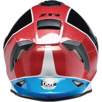 Z1R Youth Warrant 2.0 Snow Helmet - Fresh Pow - Red/White/Blue - Large 0122-0134