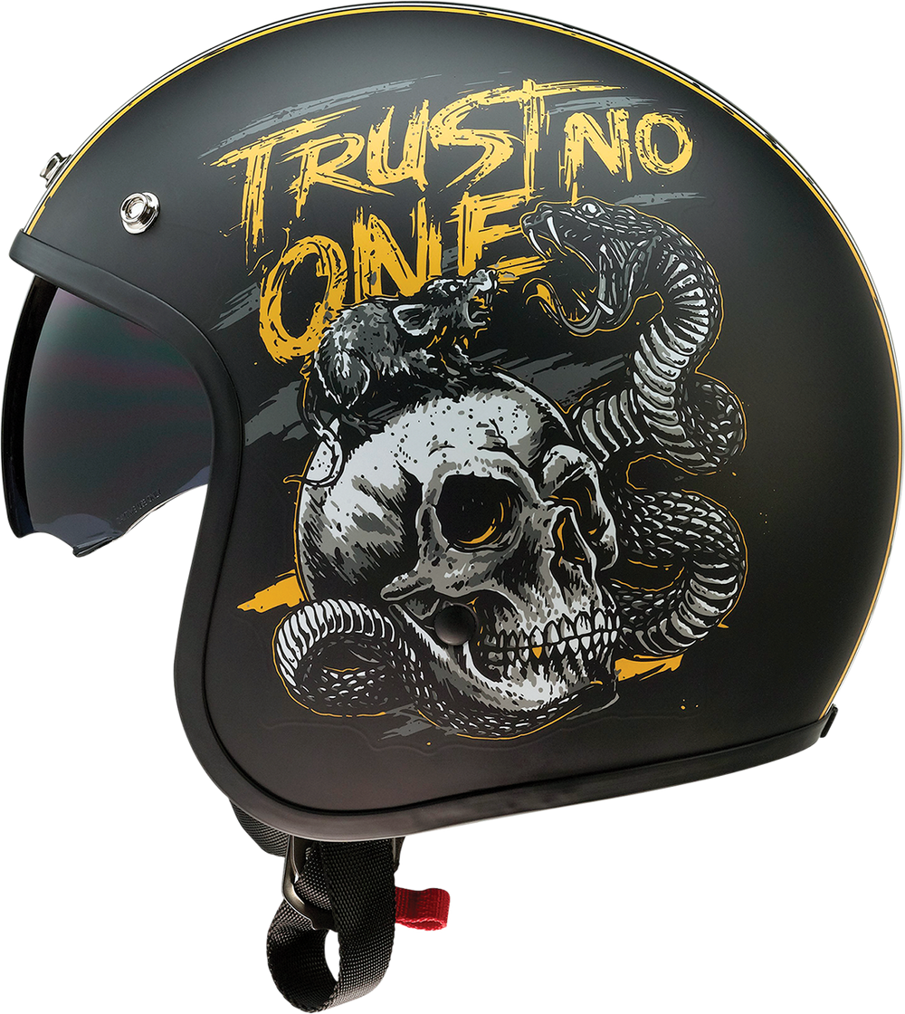 Z1R Saturn Helmet - Trust No One - Black/Yellow - XS 0104-2852
