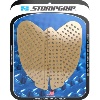 STOMPGRIP Traction Pad Tank Grips - Volcano - Clear - KLX 230/S/SM 55-10-0202C