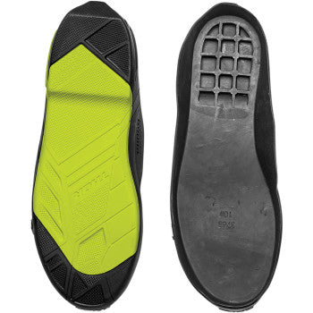 THOR Radial Boots Replacement Outsoles - Black/Yellow Fluorescent - Size 7-8 3430-0901
