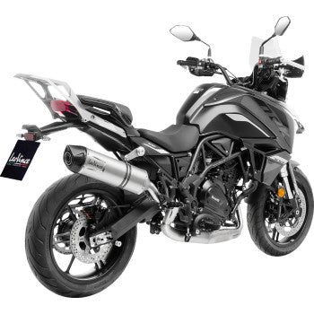 LEOVINCE LV One EVO Slip-On Muffler - Silver - Stainless Steel TRK 702X 2024 14446EU