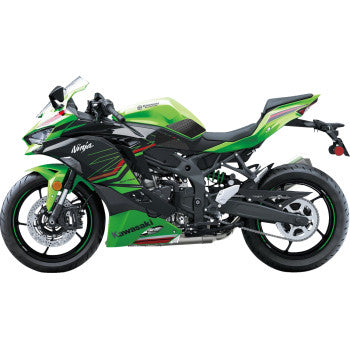 STOMPGRIP Traction Pad Tank Grips - Volcano - Black - Ninja ZX-4R/RR 55-10-0204B