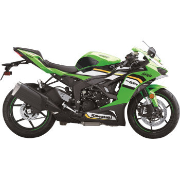 STOMPGRIP Traction Pad Tank Grips - Icon - Black - Ninja ZX-6R 55-14-0037B