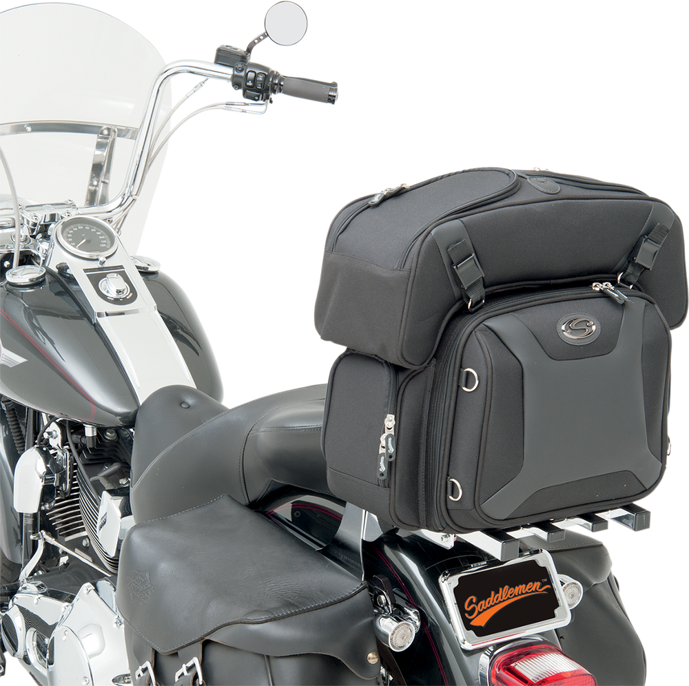 SADDLEMEN FTB2500 Sport Sissy Bar and Combo Bag 3515-0141