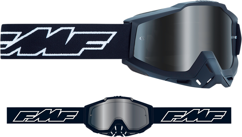 FMF Youth PowerBomb Goggles - Rocket - Black - Silver Mirror F-50048-00001 2601-2999