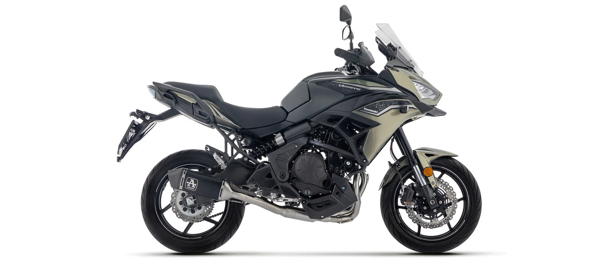 KAWASAKI Z650 / NINJA 650 / VERSYS 650 E5+ 2025 FULL SYSTEM WITH VELOCE ALUMINIUM DARK SILENCER - 77501VAN